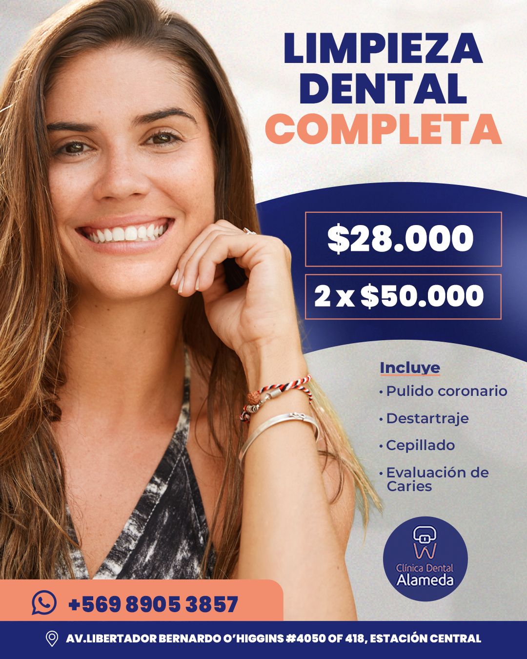 Limpieza dental completa desde $28.000