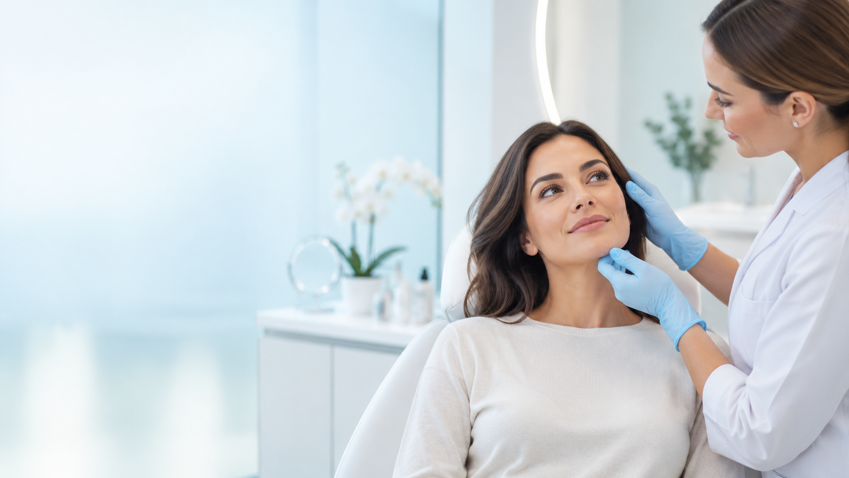 Armonización facial en clínica para pacientes